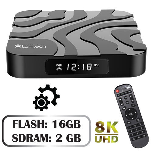 Lamtech Android 12.0 Tv Box 8 K 2 Gb/16 G Refurbished
