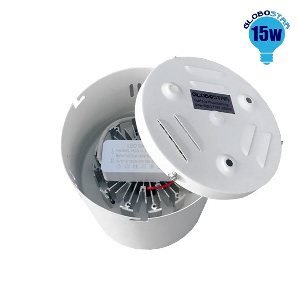 115083 Φωτιστικό Σποτ Οροφής LED Downlight 15W AC 230V 2250lm 24° IP20 Θερμό Λευκό 3000K