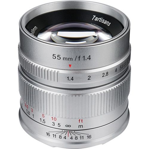 7Artisans 55mm f/1.4 Photoelectric Lens For MFT(Silver)