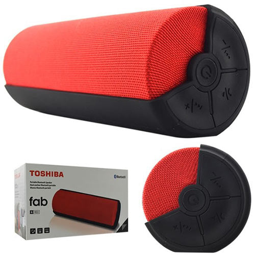 Toshiba Audio Portable Fabric Bluetooth Speaker Red
