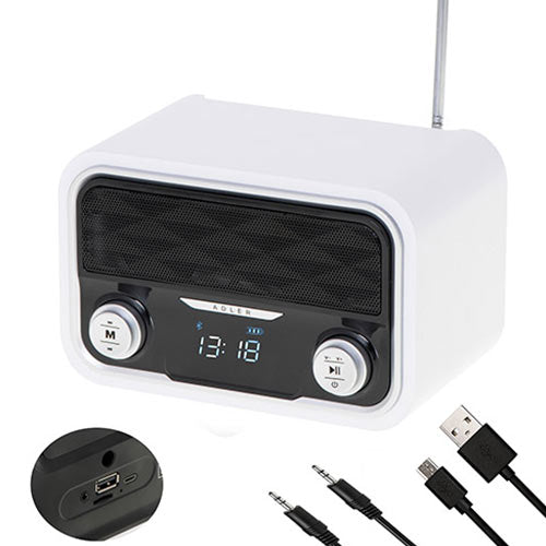 Adler Bluetooth Radio White