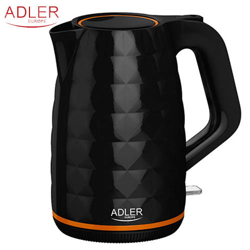 Adler Black Plastic Kettle 1,7 L