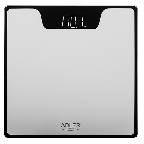 Adler Bathroom Scale With Led Display Silver