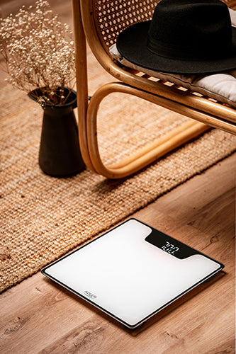 Adler Bathroom Scale With Led Display White