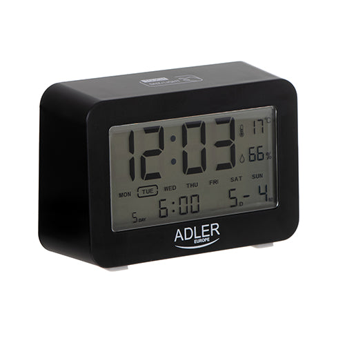 Adler Alarm Clock Black