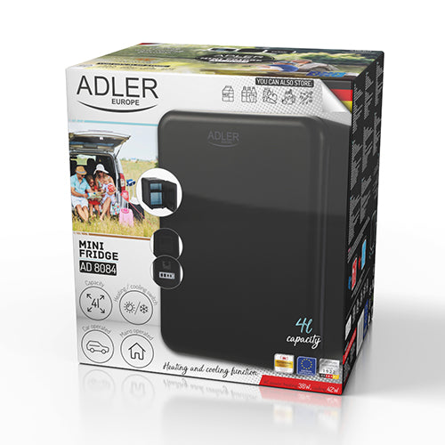 Adler Mini Fridge 4 L Black