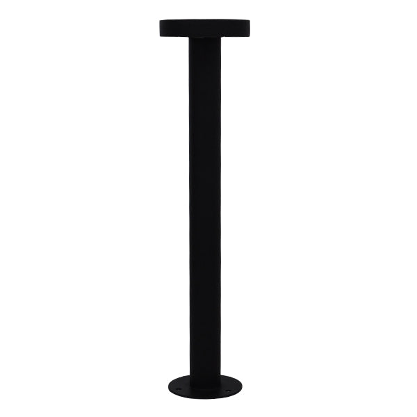 GLOBOSTAR® KIPASIO 12136 Φωτιστικό Κολωνάκι Κήπου LED 15W 1500lm 60° AC 220-240V Αδιάβροχο IP65 Θερμό Λευκό 2700K - Γκρι Ανθρακί - Μ14 x Π14 x Υ59cm - 3 Χρόνια Εγγύηση