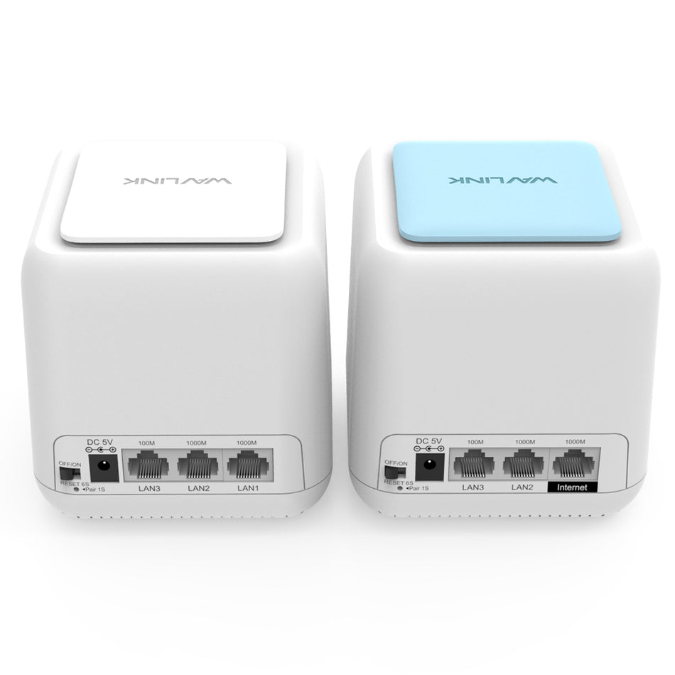 Wavlink Halo Base Pro Ac1200 Dual Band Whole Home Mesh Wifi System With Touchlink 2 Pack