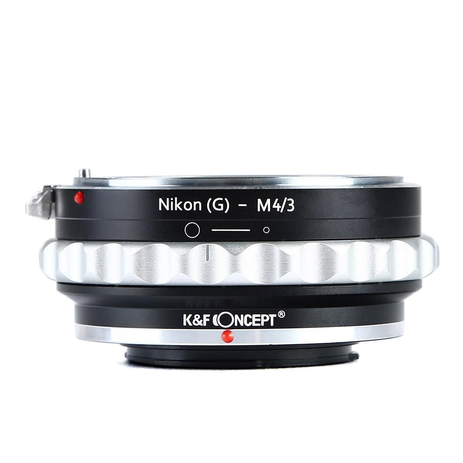 K&F Concept Lens Mount Adapter With Aperture Control Ring For Nikon G/F/AI/AIS/D/AF-S Mount Lens To M4/3 Mount Cameras KF06.077