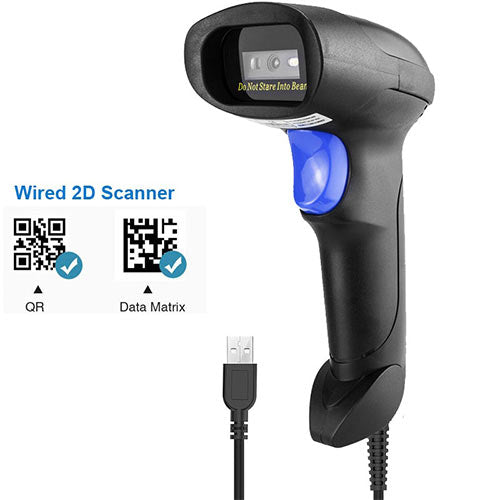 Netum 2 D Wired Handheld Auto Barcode Scanner
