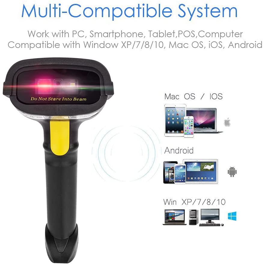 Netum 3 In 1 2 D Bluetooth Wireless Barcode Reader