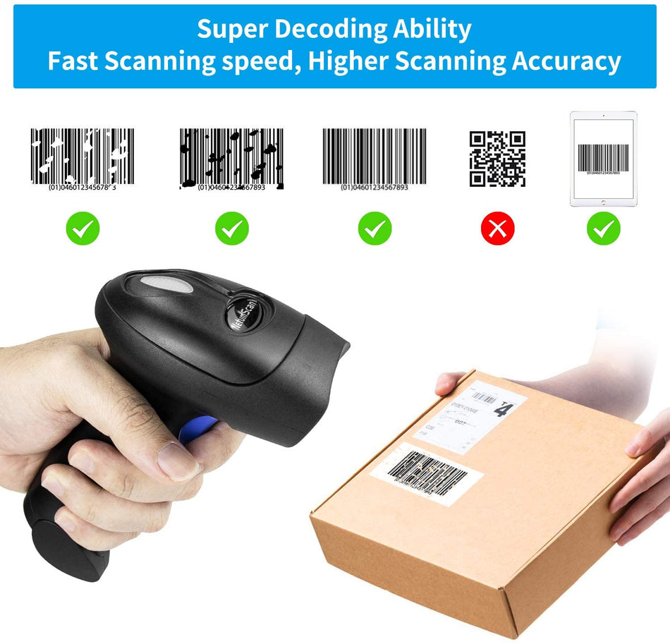 Netum 2,4 G Wireless Ccd Scanner With Stand