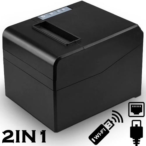 Netum 2 In1 Usb Wifi Lan Thermal Receipt Printer Auto Cutter Restaurant Kitchen Pos Printer 80 Mm