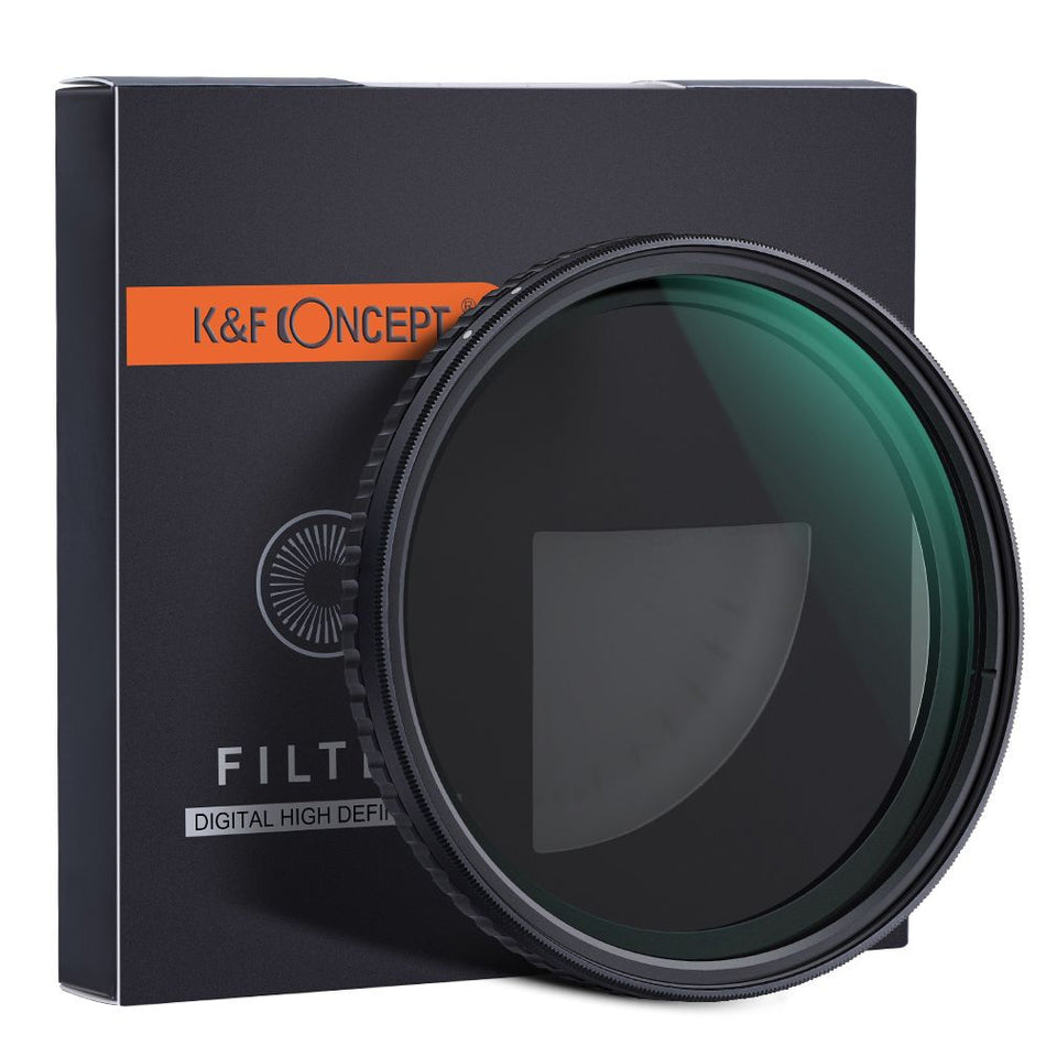 K&F Concept 82mm Nano-X, Green Coated, Waterproof, Anti-Reflection Variable Fader ND2-ND32 Filter
