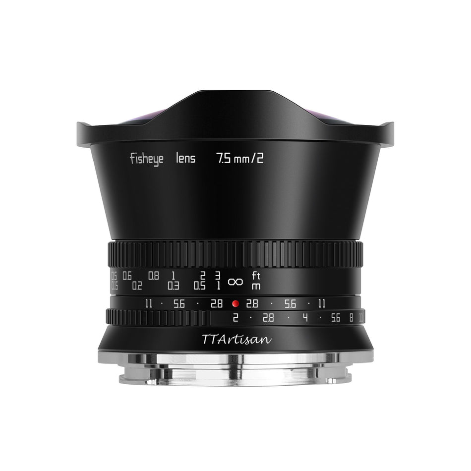 TTArtisan 7.5mm f/2 Fisheye Lens For M43 (Black)