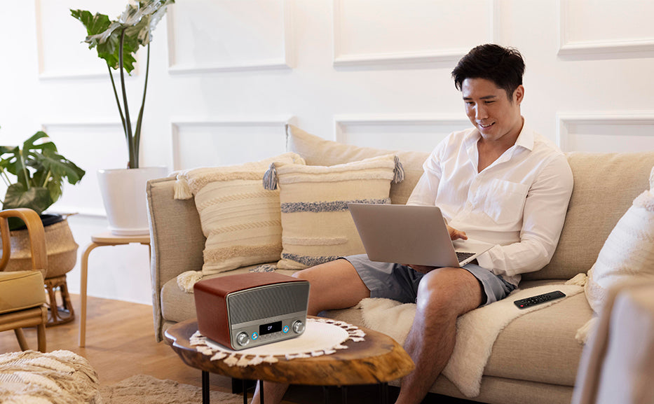 Aiwa Bluetooth Multimedia Home Speaker Rms 50 W Brown