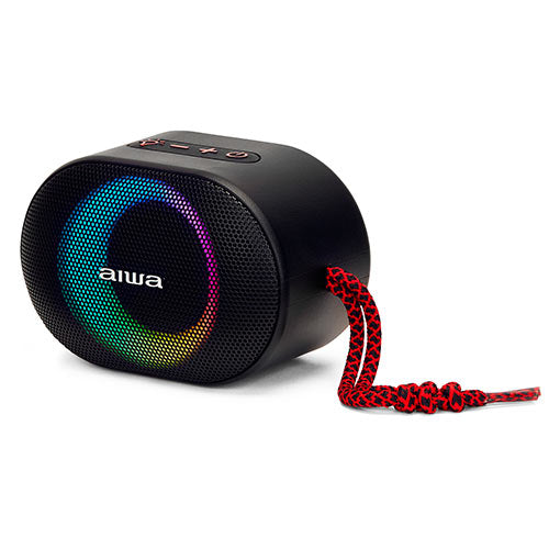 Aiwa Bluetooth Speaker With Rgb Multi Lighting Rms 10 W Red