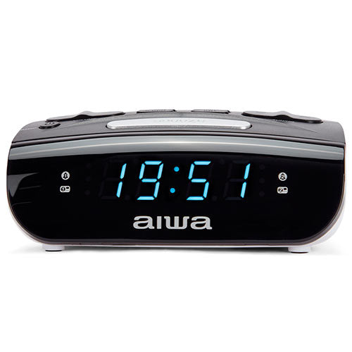 Aiwa Dual Alarm Clock With Am/Fm Pll Radio