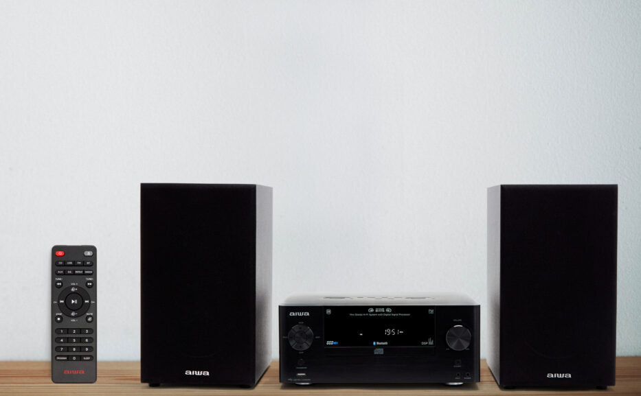 Aiwa Mini Hi Fi Stereo Bt5.0 System Rms 50 W