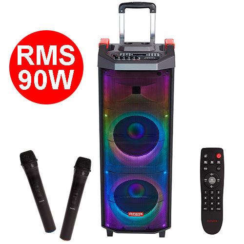 Aiwa Portable Tws Trolley Party Speaker Rgb Lighting Rms 90 W