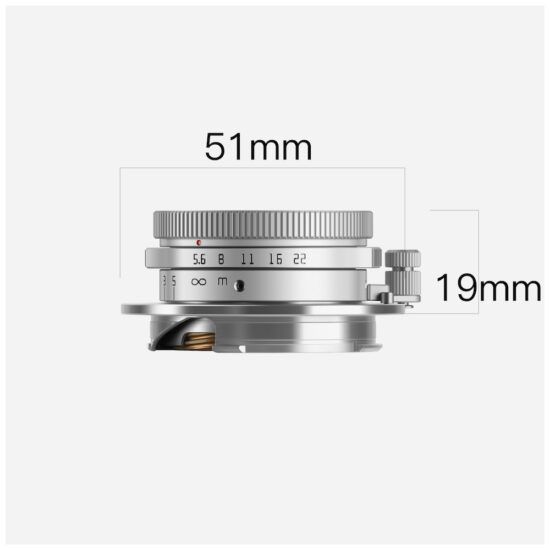 TTArtisan 28mm f/5.6 Lens for Leica M (Silver)
