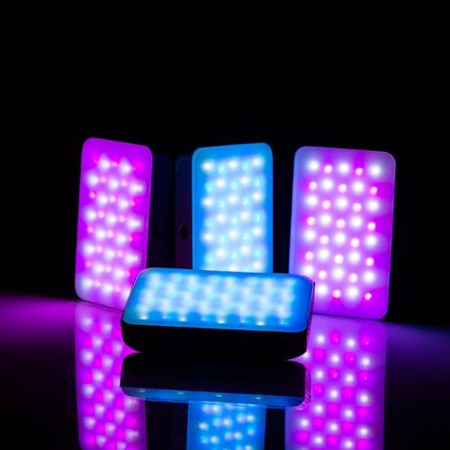 Weeylite S03-G 4W RGB Buntes Taschen-LED-Licht (2800K-6800K) Grau