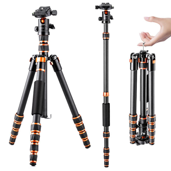 K&F Concept BA225 Carbon Fiber Camera Tripod (KF09.077V3)