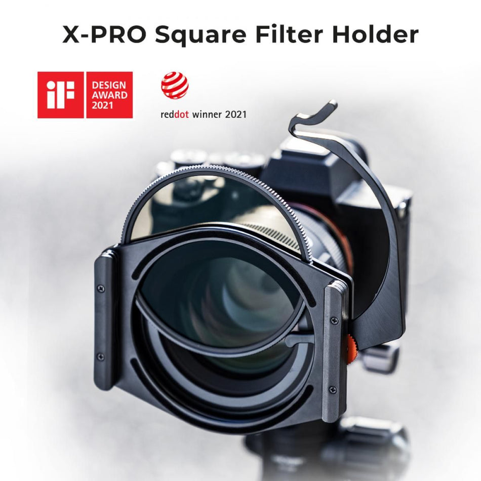 K&F Concept Square Filter Holder System X Pro Kit (Filter Holder+95mm Circular Polarizer+67/72/77/82mm Filter Adapter Rings) for Camera Lens(SKU.1811)