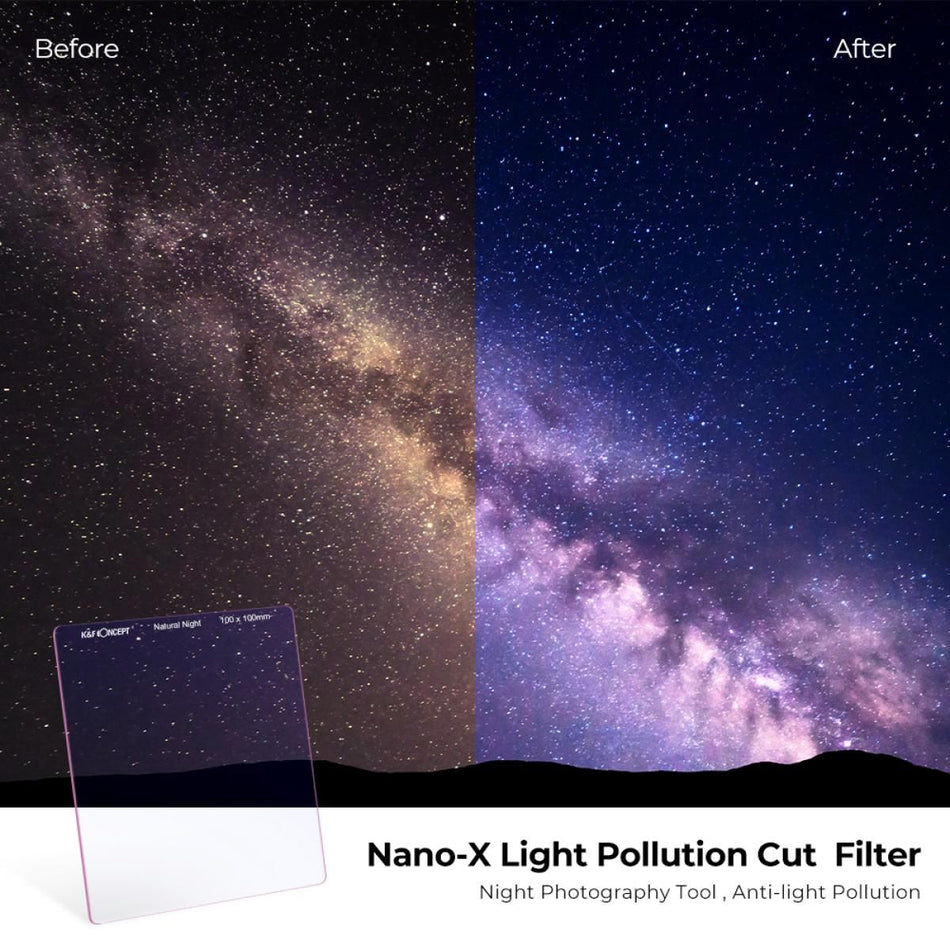 K&F Concept Natural Night Square Filter,Oil Resistant Nano Coating(KF01.1144)