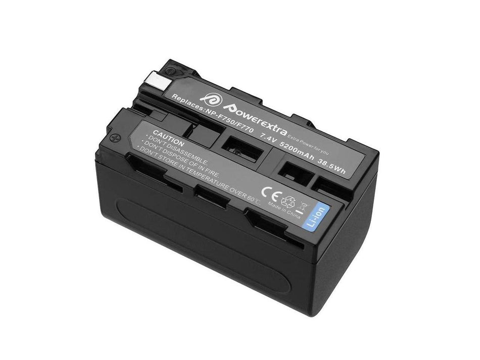 Powerextra SN-F750 Replacement Battery For Sony NP-F750 / F770/ F730 5600mAh Li-ion