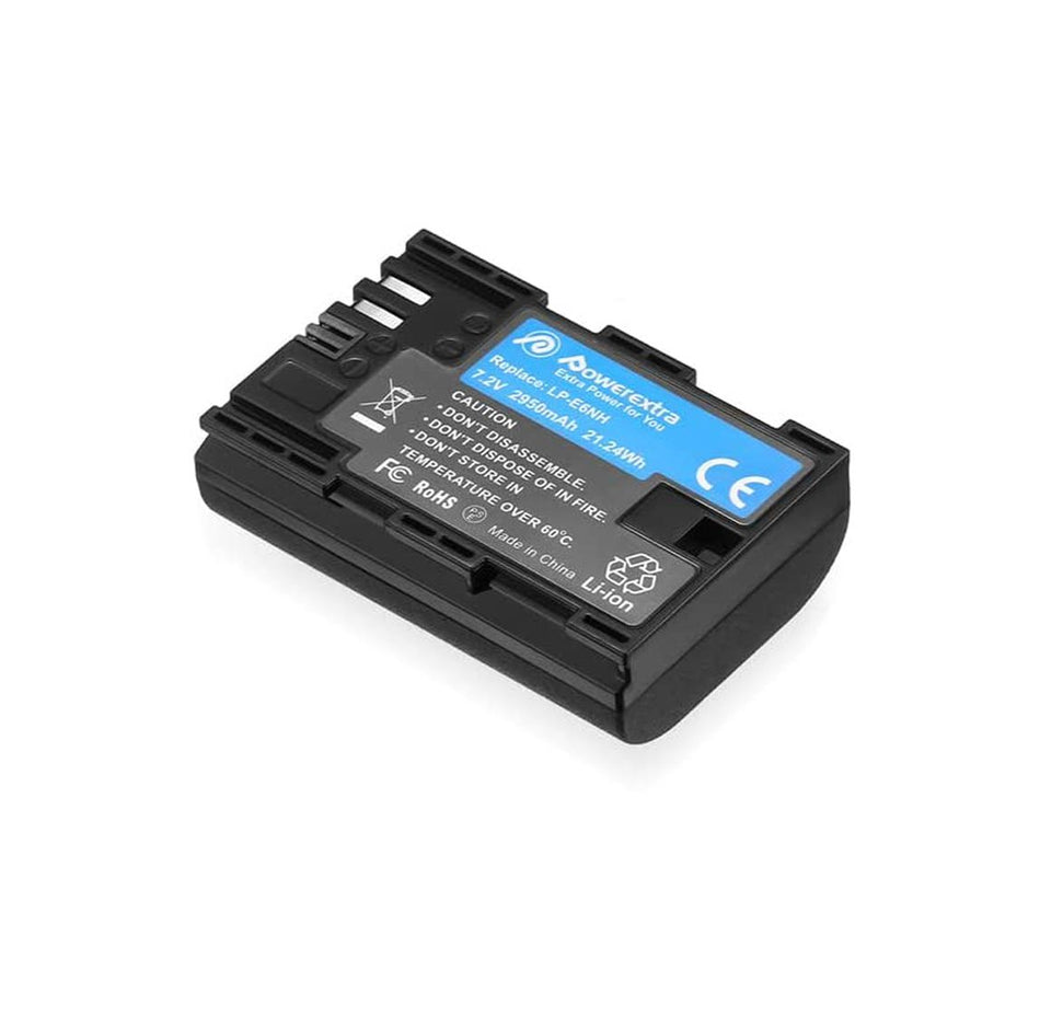 Powerextra CN-LPE6NH Replacement Battery For Canon LP-E6NH 2950mAh Li-ion