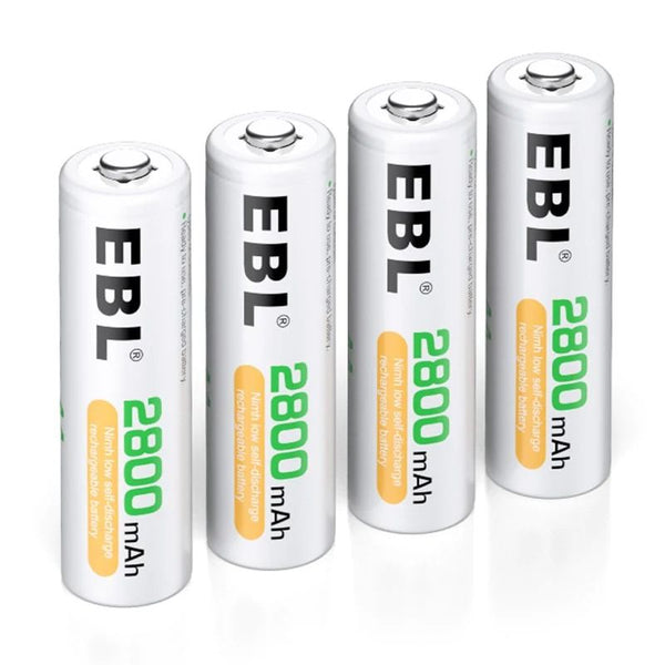 EBL AA Ni-MH-Akkus 2800 mAh 1,2 V 4 Stück