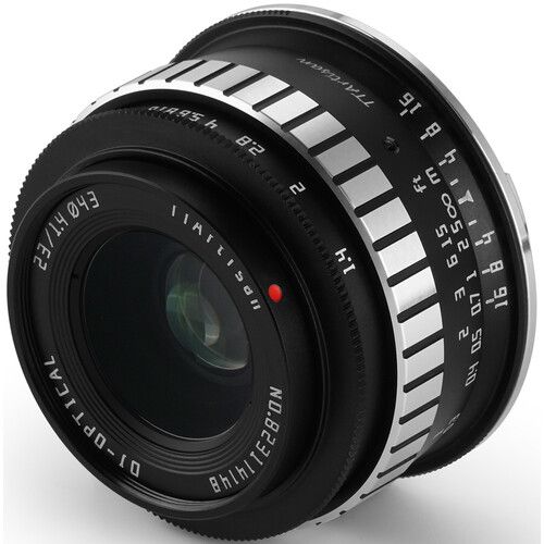 TTArtisan 23mm f/1.4 APS-C Lens for Canon RF (Black & Silver)