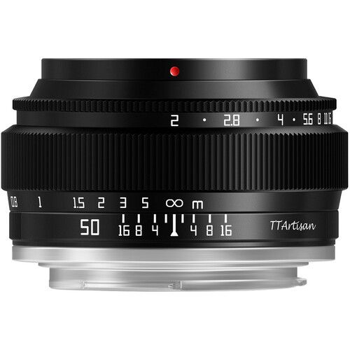 TTArtisan 50mm f/2 Lens For Canon EOS-M (Black)