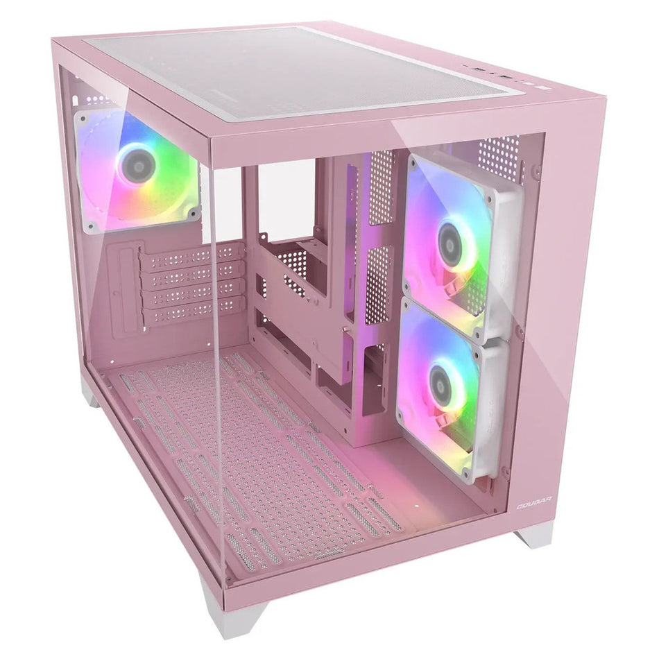 CC-COUGAR Case FV150 Mini RGB, Micro ATX Pink