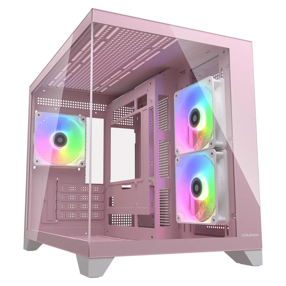 CC-COUGAR Case FV150 Mini RGB, Micro ATX Pink