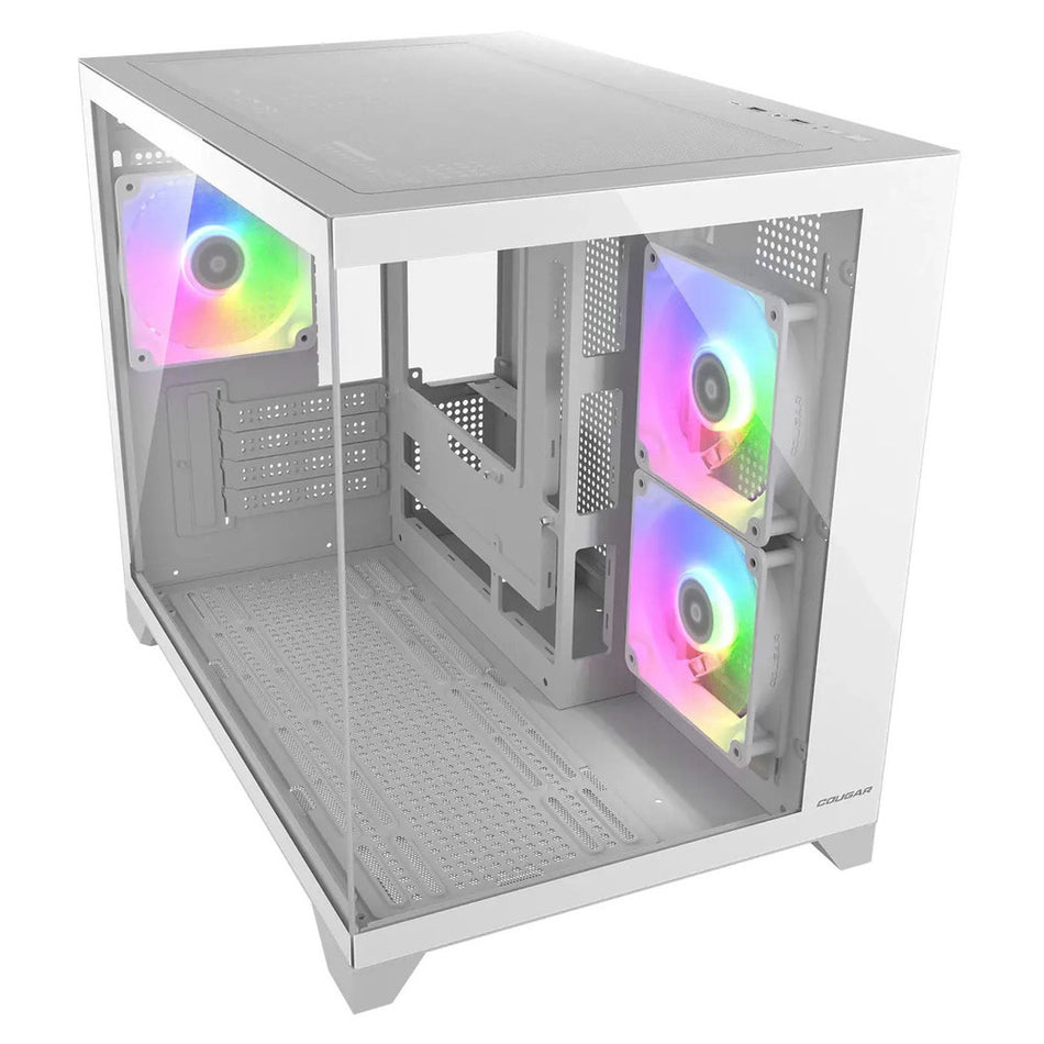 Boîtier CC-COUGAR FV150 Mini RGB, Micro ATX Blanc