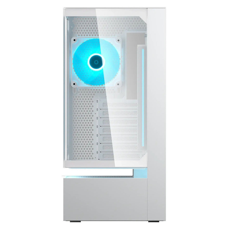 Boîtier CC-COUGAR COUGAR Case CFV235 Verre Trempé Mid-Tower ATX Blanc (1 ventilateur ARGB de 240 mm et 1 ventilateur ARGB de 120 mm préinstallés)