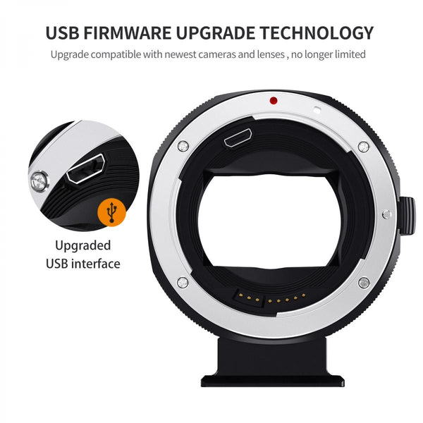 K&F Concept Canon EF/EF-S Lens to Sony E Mount Camera, Autofocus (KF06.466)