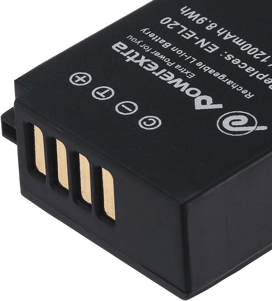 Powerextra NK-ENEL20 Μπαταρία συμβατή με Nikon EL-EL20 1200mAh Li-ion