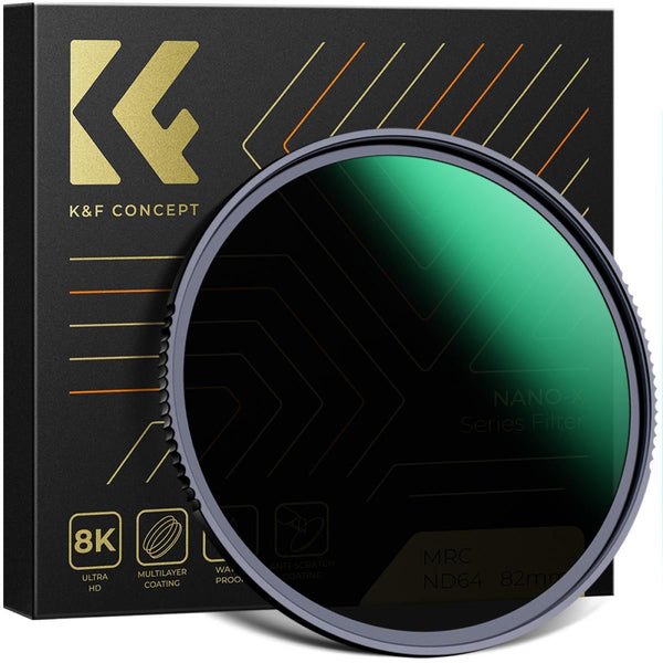 K&F Concept 49mm Nano-X ,Green Coated, Multi-Coated, Waterproof  ND64 Filter