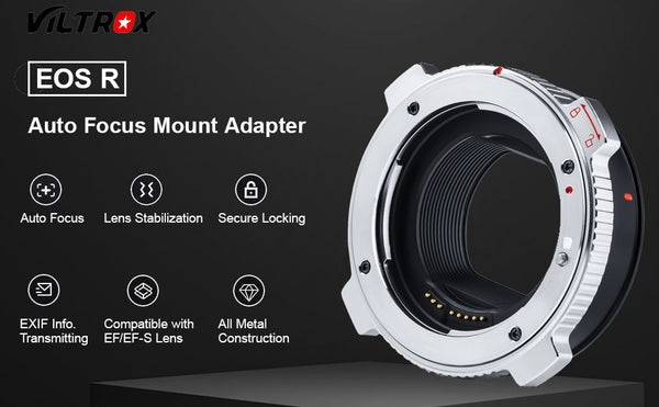 Viltrox EF-EOS R Pro Canon EF/EF-S-Mount Lens To Canon RF Camera Mount Adapter