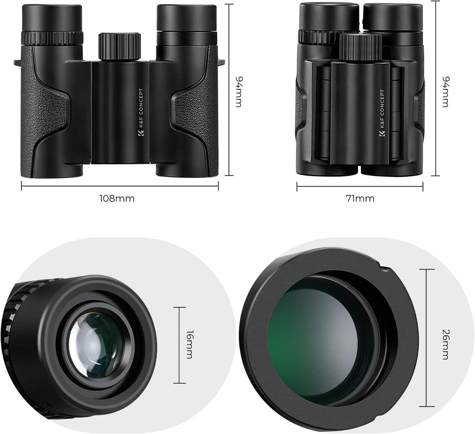 K&F Concept KF33.069 8X21 Waterproof Binoculars with BAK4 prism