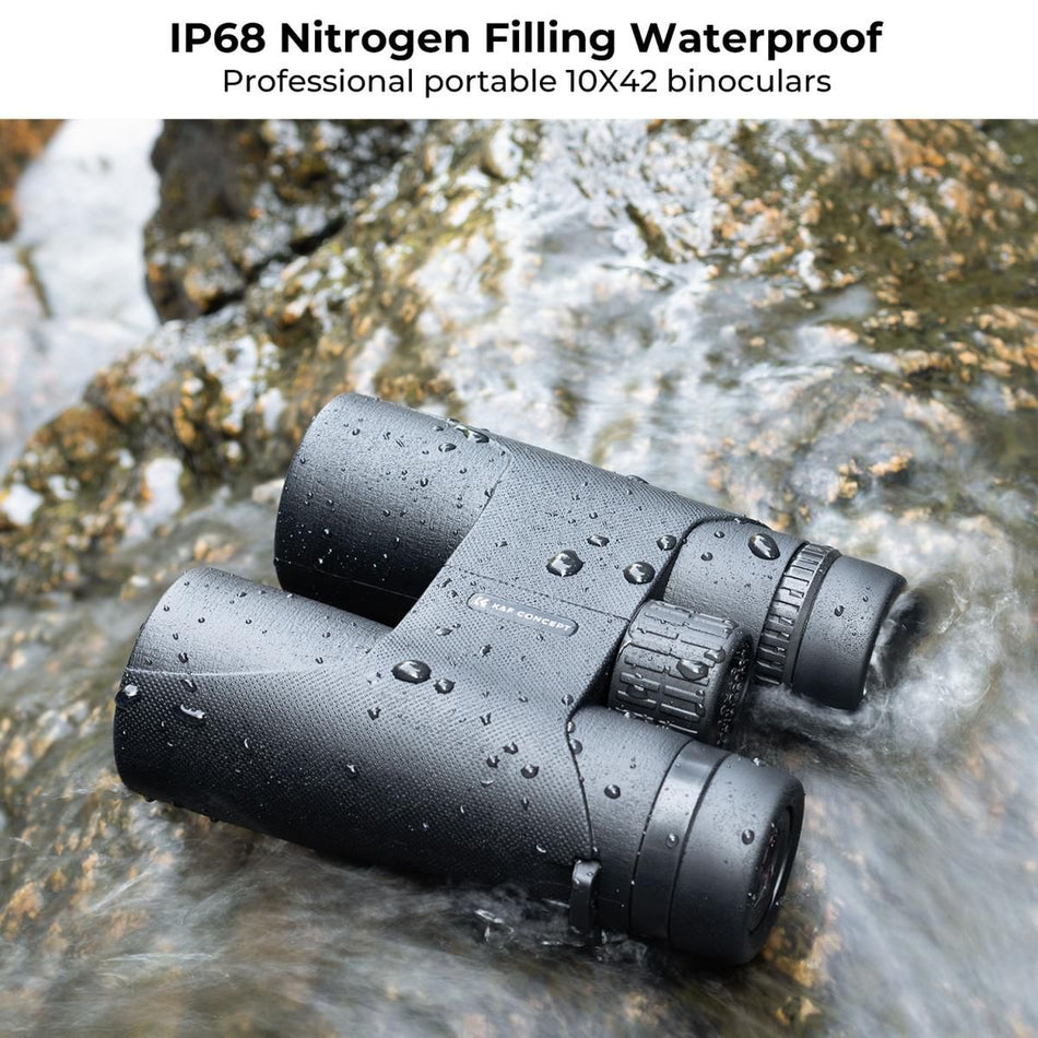 K&F Concept KF33.082 10X42 Waterproof IP68 Binoculars with BAK4 prism