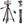 K&F Concept B174A1 Aluminum Travel Tripod with Phone Clamp & Bluetooth Shutter Remote Control for Mobile Phones (KF09.125)