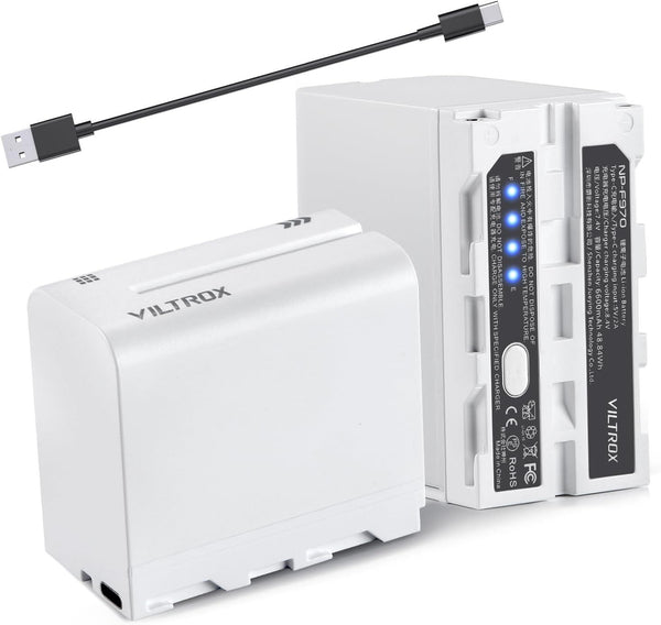 Viltrox NP-F970 Battery 6600mAh with USB-C Charging Port