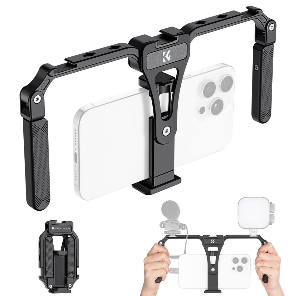 K&F Concept KF31.092 Smartphone Video Rig with Dual Handles