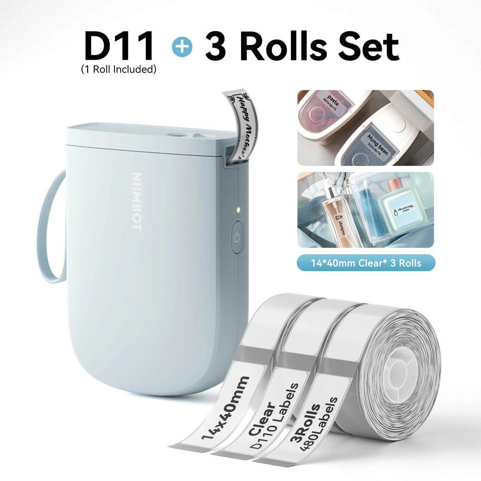 Niimbot Thermal Label Printer D11 H 0.5 Inch Blue