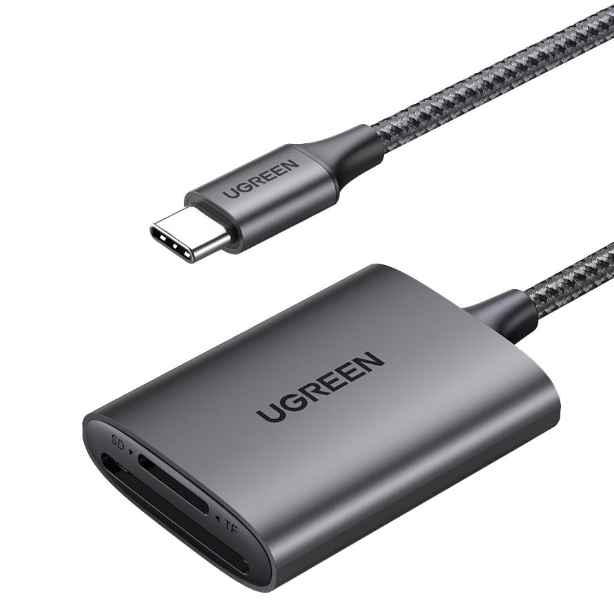 Ugreen CM401 USB C 5Gb/s SD/TF Card Reader - Gray