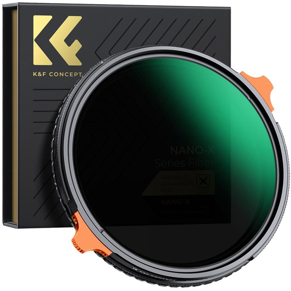 K&F Concept 82mm Nano-X Variable ND4-ND64 and Circular Polarizing Filter (KF01.1918)